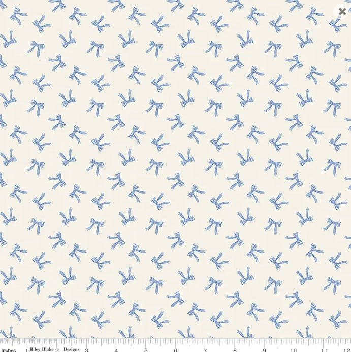 Penelope Bows in Cream | Mind's Eye - Riley Blake Designs | Cotton | 25cm