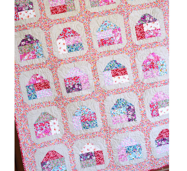 Poppy Lane Throw Quilt Pattern