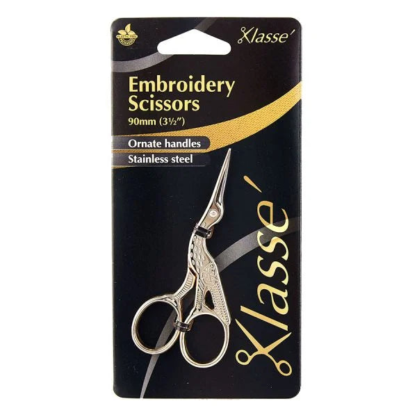 Klasse Embroidery Stork Scissors - Stainless Steel
