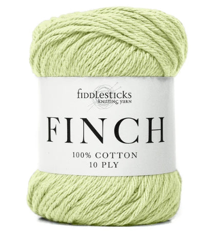 Fiddlesticks Finch | 10 Ply Aran Combed Cotton Yarn | Leaf