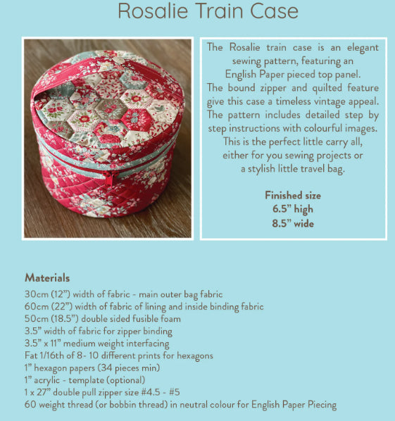 Rosalie Train Case | Sewing Pattern by Ruby & Belle
