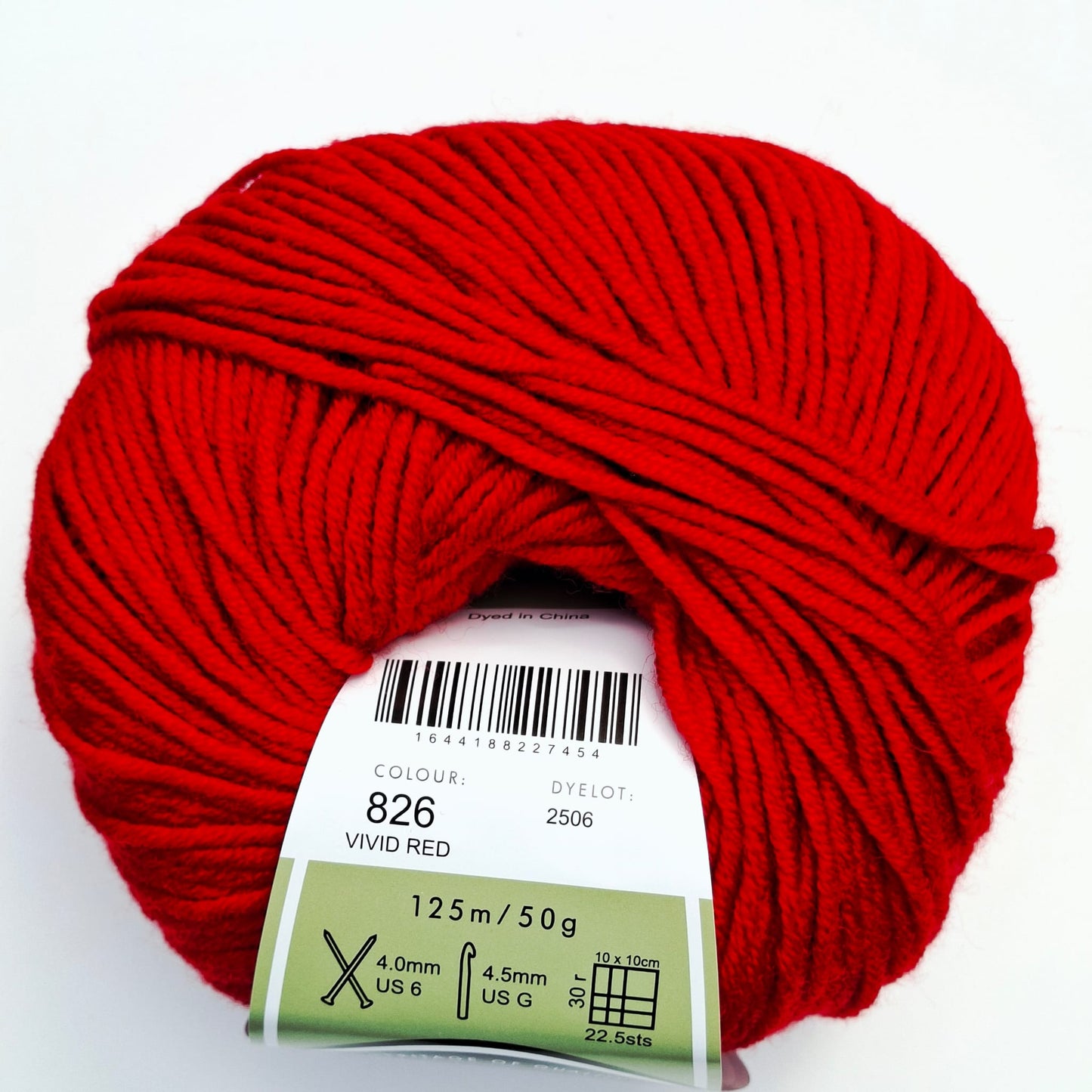 Morris & Sons Empire Wool 8 Ply - Vivid Red | Superfine Merino