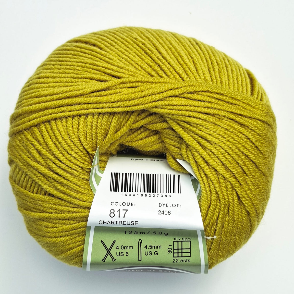 Morris & Sons Empire Wool 8 Ply - Chartreuse | Superfine Merino