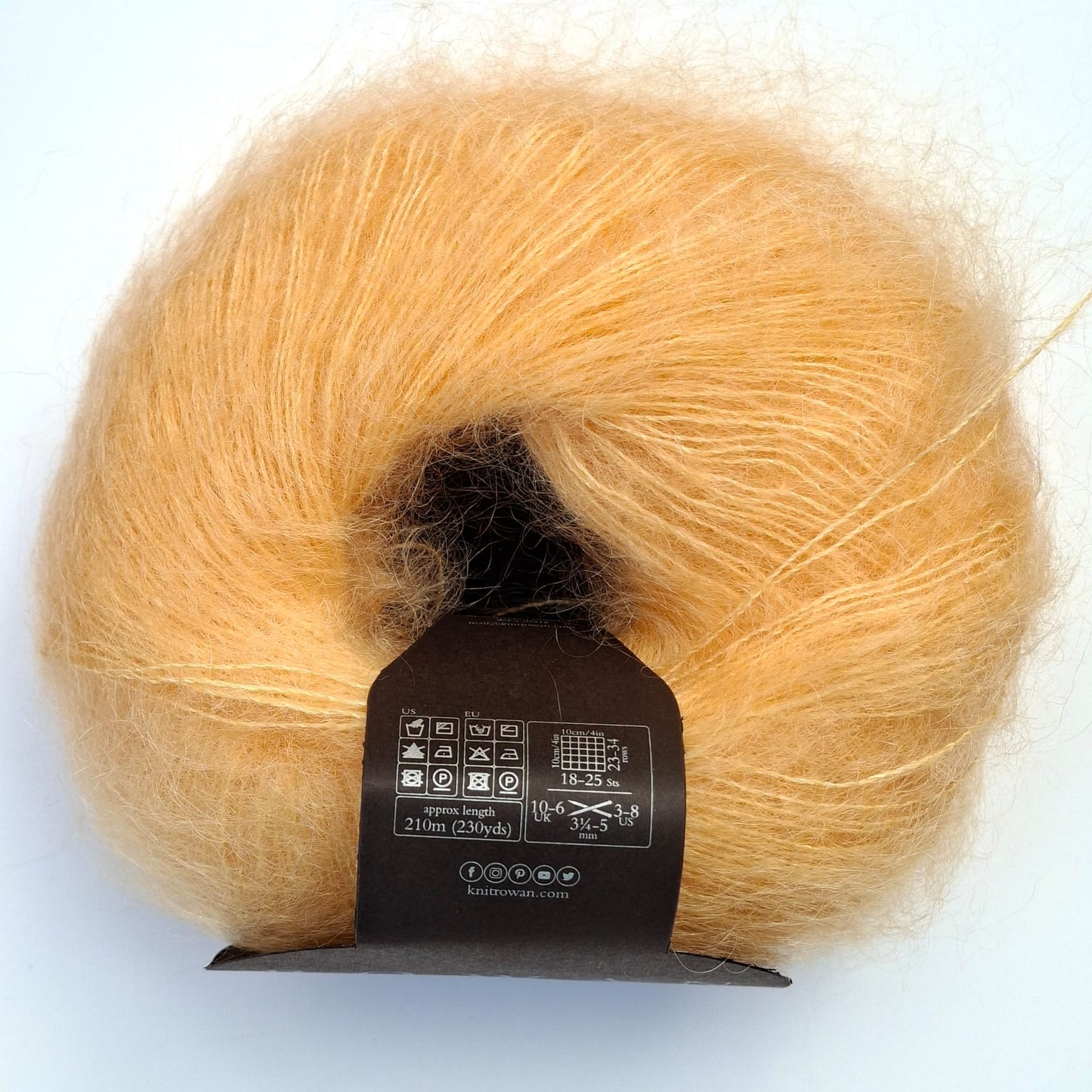 Rowan Yarns | Kidsilk Haze Mohair & Silk Lace Yarn | Apricot