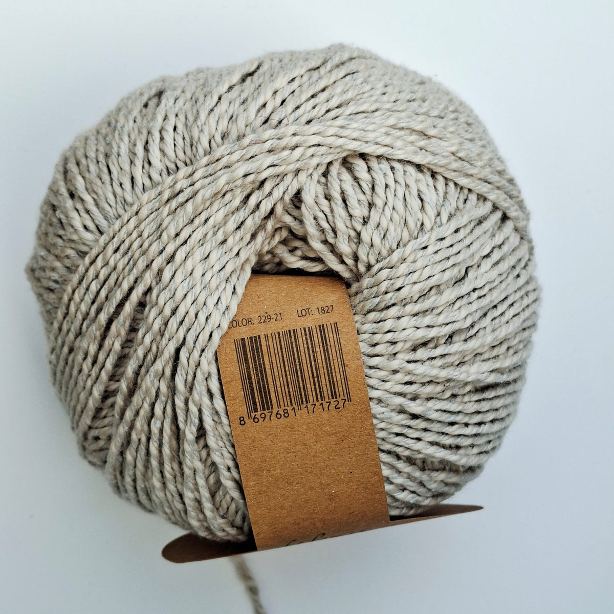 Fibra Natura Papyrus | 8 Ply Cotton & Silk Yarn 50g | Grey 229-21