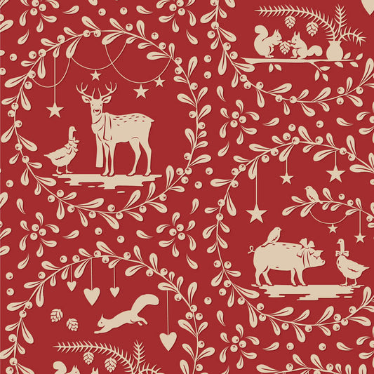 Tilda | Merry Little Christmas | Paperscenes Burgundy | 25cm
