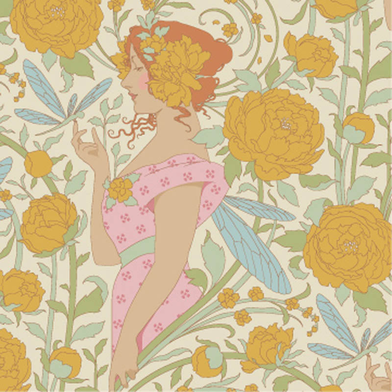 Tilda | Songbird | Aubery Mustard Pink | 25cm