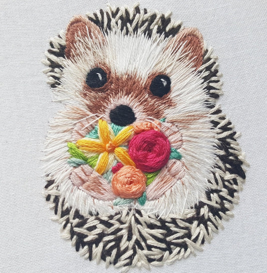 Jessica Long Embroidery Kit - Hedgehog