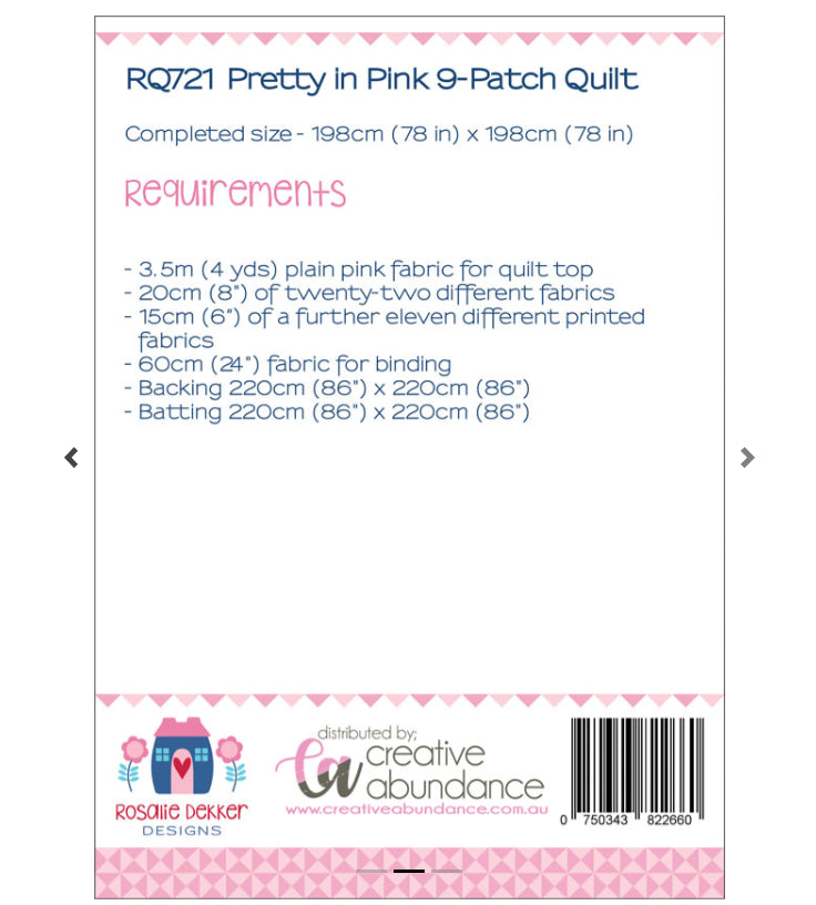 Pretty in Pink 9-Patch Quilt Pattern