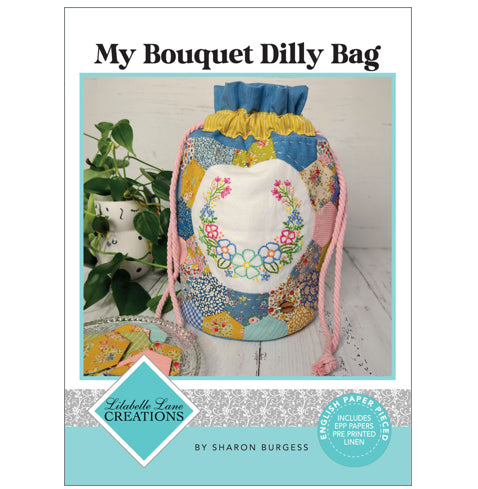 My Bouquet Dilly Bag | EPP Pattern with Papers & Linen