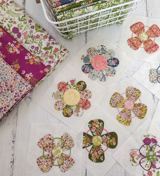 Arabella Quilt Kit with Liberty Lasenby Fabrics, Templates & Threads