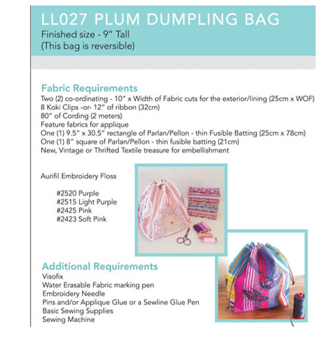 Plum Dumpling Reversible Bag | Sewing Pattern