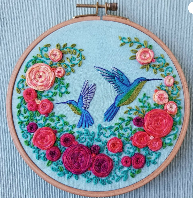 Jessica Long Embroidery Kit - Hummingbird