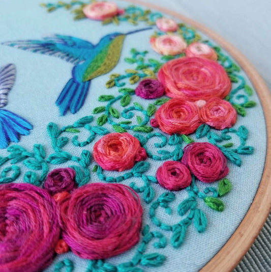 Jessica Long Embroidery Kit - Hummingbird
