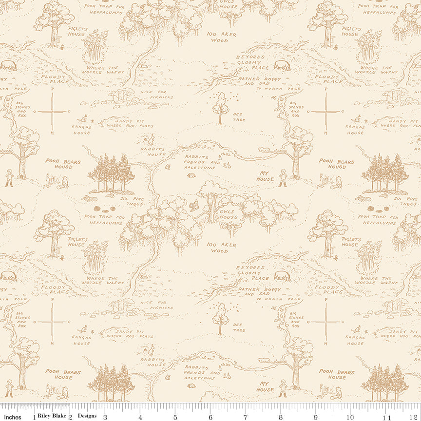 Winnie the Pooh Fat Quarter Bundle of 6 | Riley Blake Designs