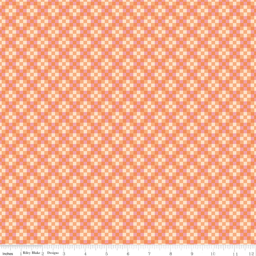 Virginia Rose | Riley Blake Designs | Patchwork Orange | Cotton | 25cm