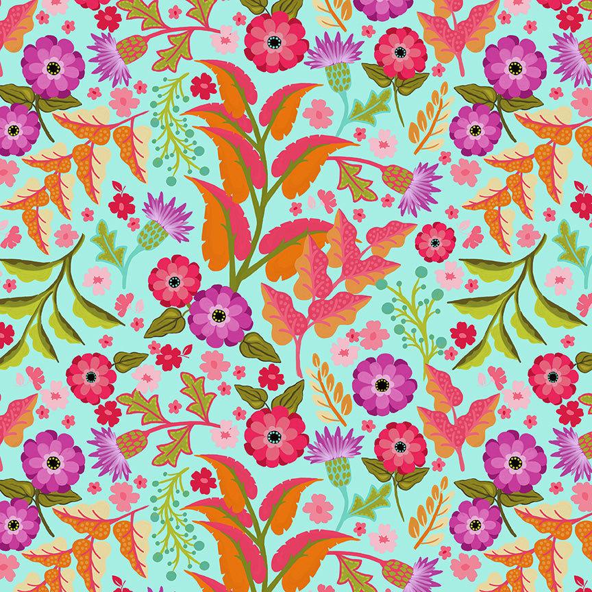 Zinnias Fat Quarters Fabric Bundle of 21 | Riley Blake Designs