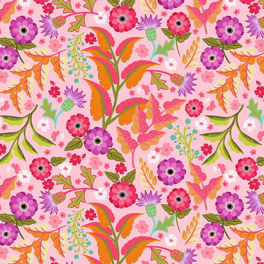 Zinnias Fat Quarters Fabric Bundle of 21 | Riley Blake Designs
