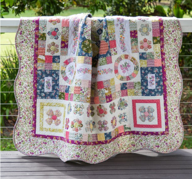 Arabella Quilt Kit with Liberty Lasenby Fabrics, Templates & Threads