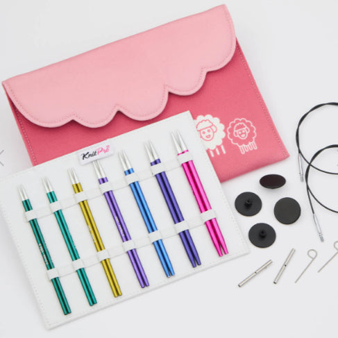 Interchangeable Circular Knitting Needle Set of 7 | KnitPro Zing