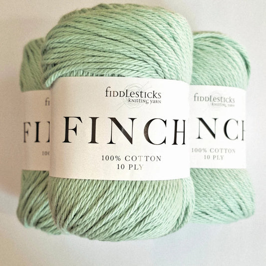 Fiddlesticks Finch | 10 Ply Aran Combed Cotton Yarn | Pond