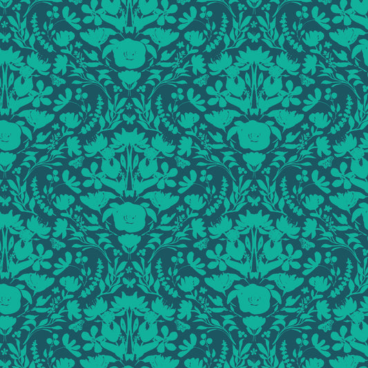 Hummingbird by Rachael King | Damask Dark | Cotton | 25cm
