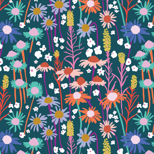 Summer Abroad Poplin | Lindsey Rae | Top of the Alm Field Green | 25cm