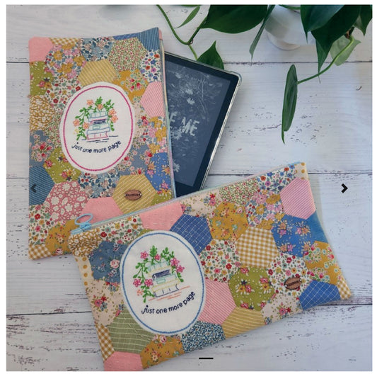 Just One More Page Pouch | EPP Pattern with Papers & Linen