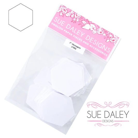 English Paper Piecing EPP Papers and Acrylic Templates by Sue Daley