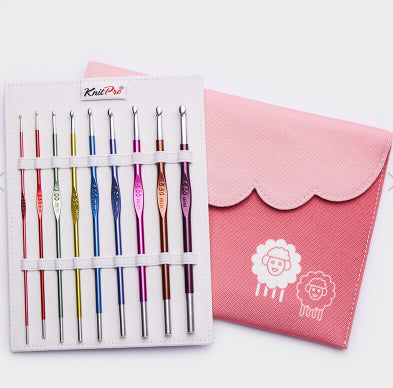 Crochet Hook Set of 9 (2 - 6mm) | KnitPro Zing | Smooth & Lightweight