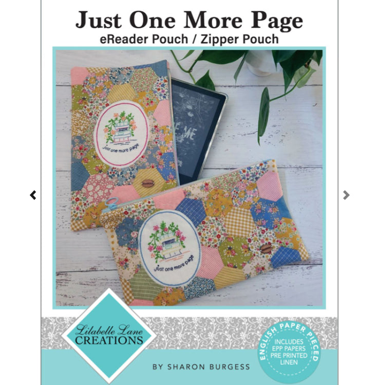 Just One More Page Pouch | EPP Pattern with Papers & Linen