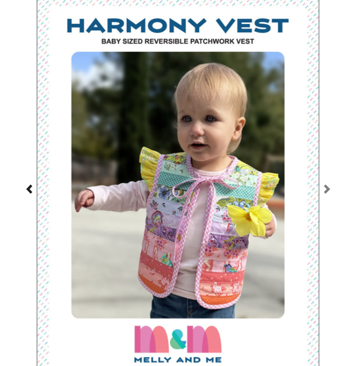 Harmony Reversible Patchwork Baby Vest Sewing Pattern