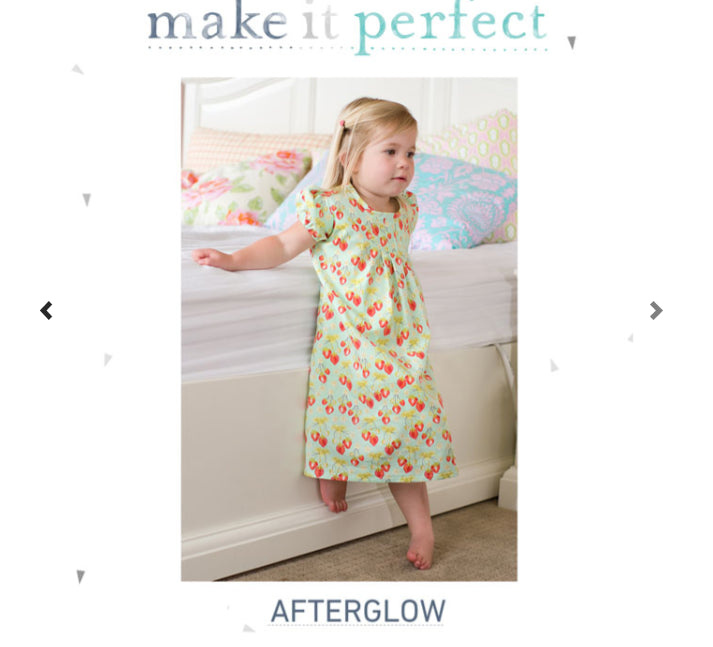 Afterglow Girls' Day or Night Dress Sewing Pattern