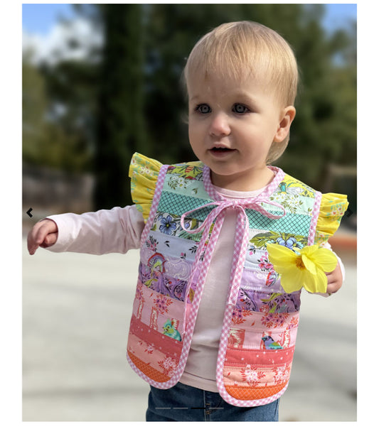 Harmony Reversible Patchwork Baby Vest Sewing Pattern
