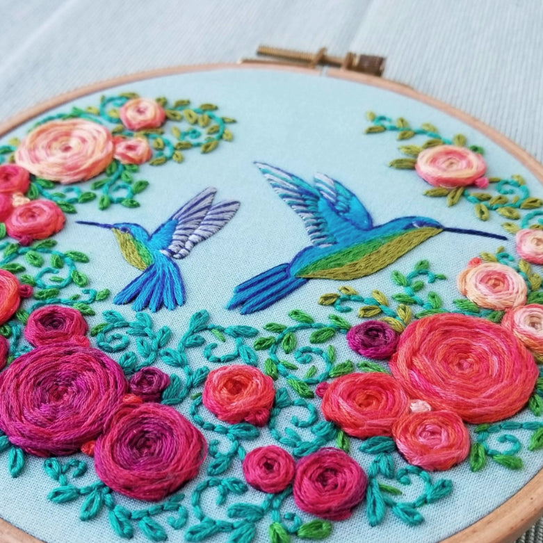 Jessica Long Embroidery Kit - Hummingbird
