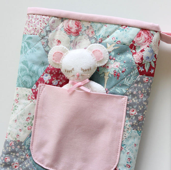 Night Before Christmas Quilted Stocking | Sewing Pattern & EPP Papers