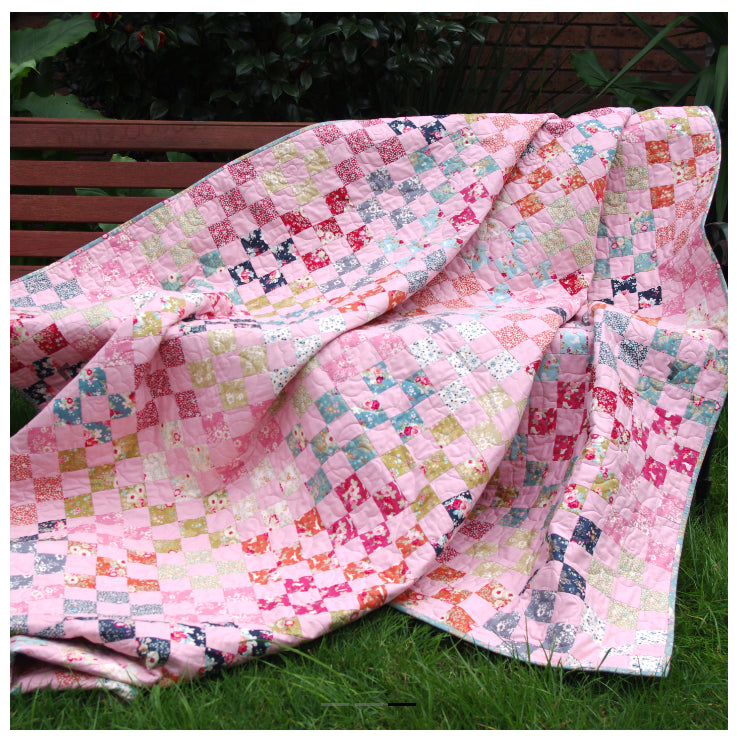 Pretty in Pink 9-Patch Quilt Pattern