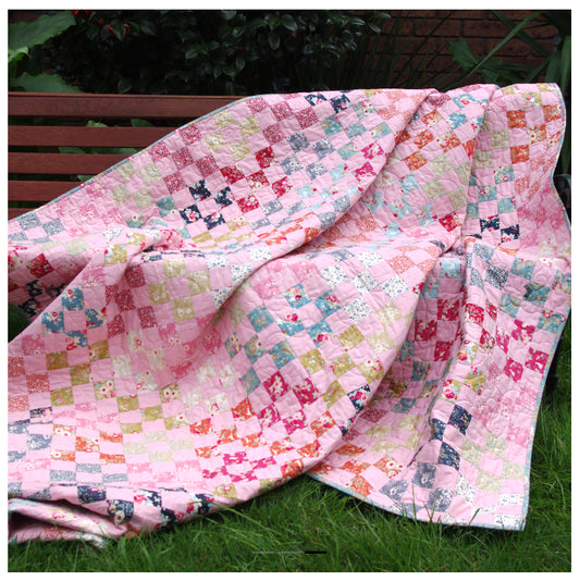 Pretty in Pink 9-Patch Quilt Pattern