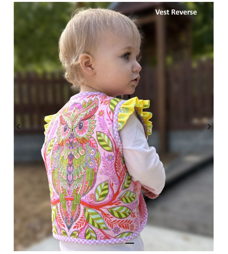 Harmony Reversible Patchwork Baby Vest Sewing Pattern