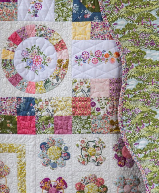 Arabella Quilt Kit with Liberty Lasenby Fabrics, Templates & Threads