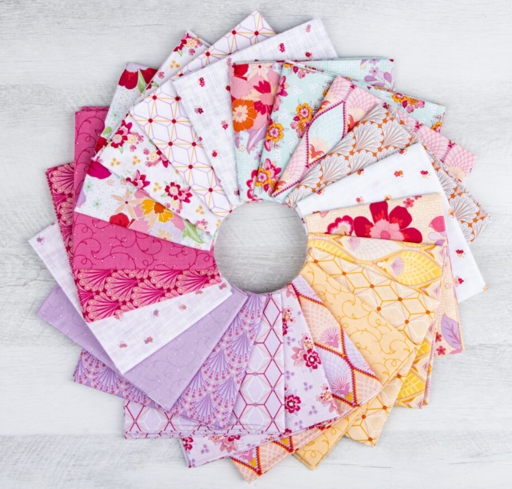 Flourish Fat Quarters Fabric Bundle of 7 | by Sue Daley for Riley Blake Designs