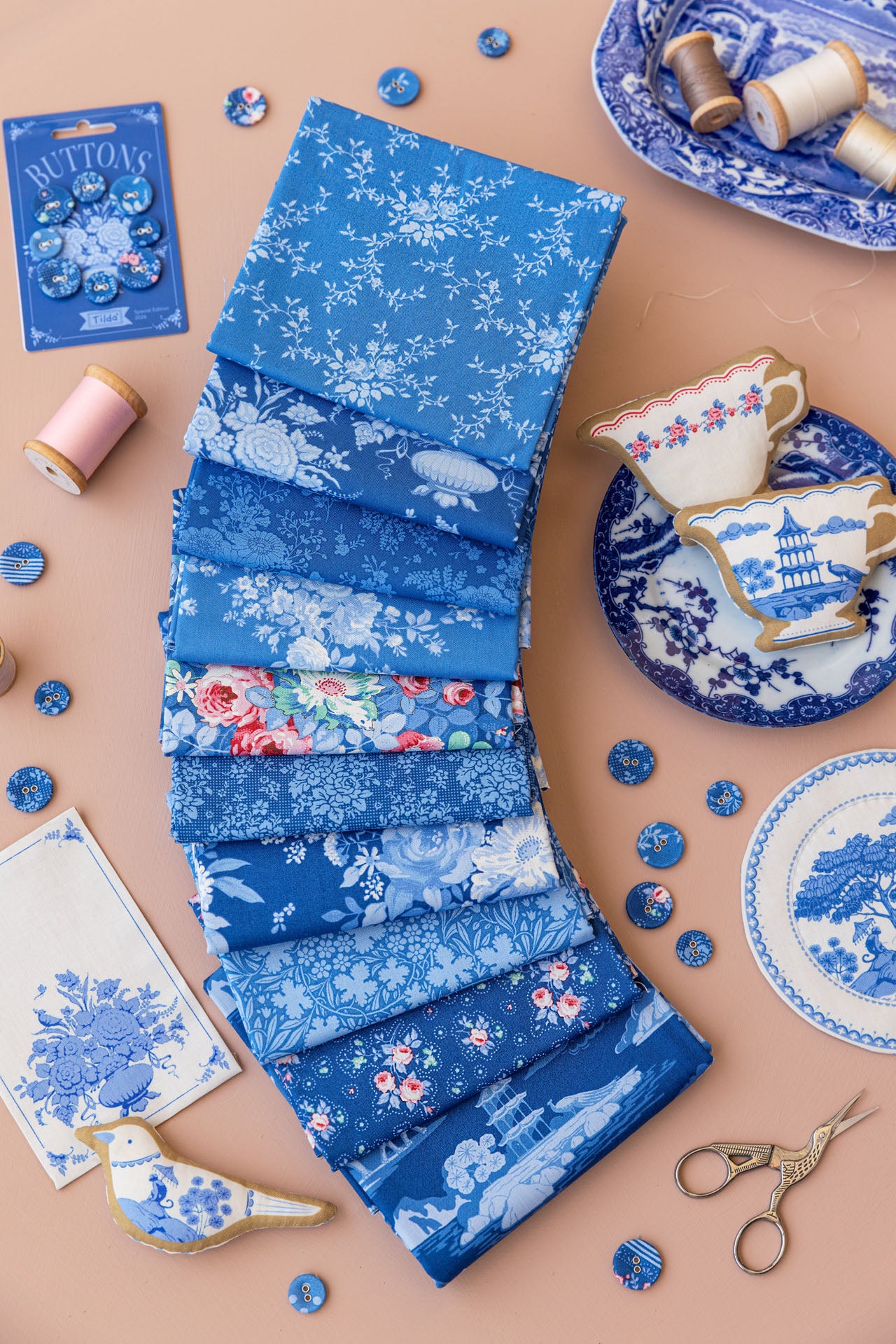 Tilda Something Blue *PREORDER* | Fat Eighth Bundle of 20