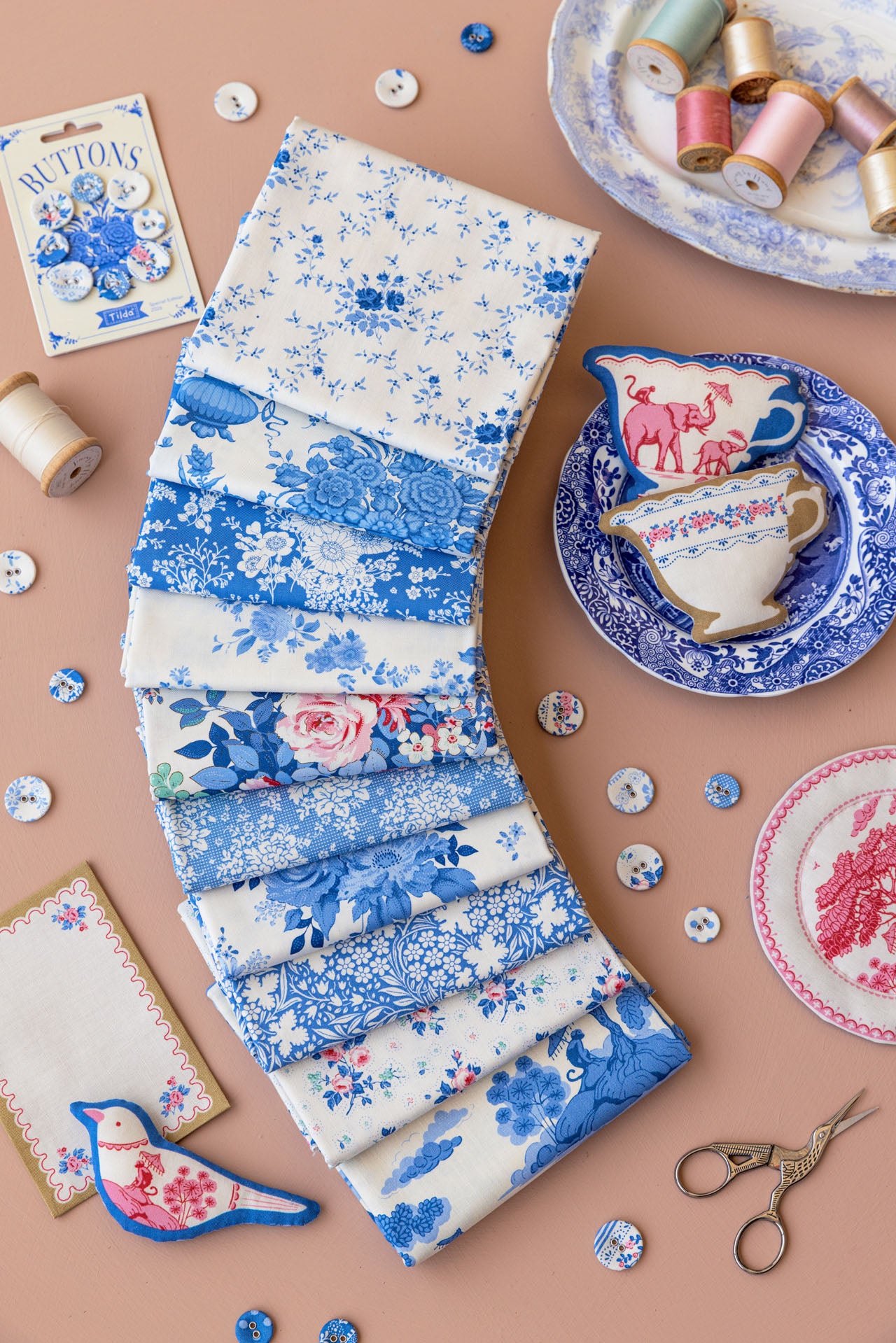 Tilda Something Blue *PREORDER* | Fat Eighth Bundle of 20