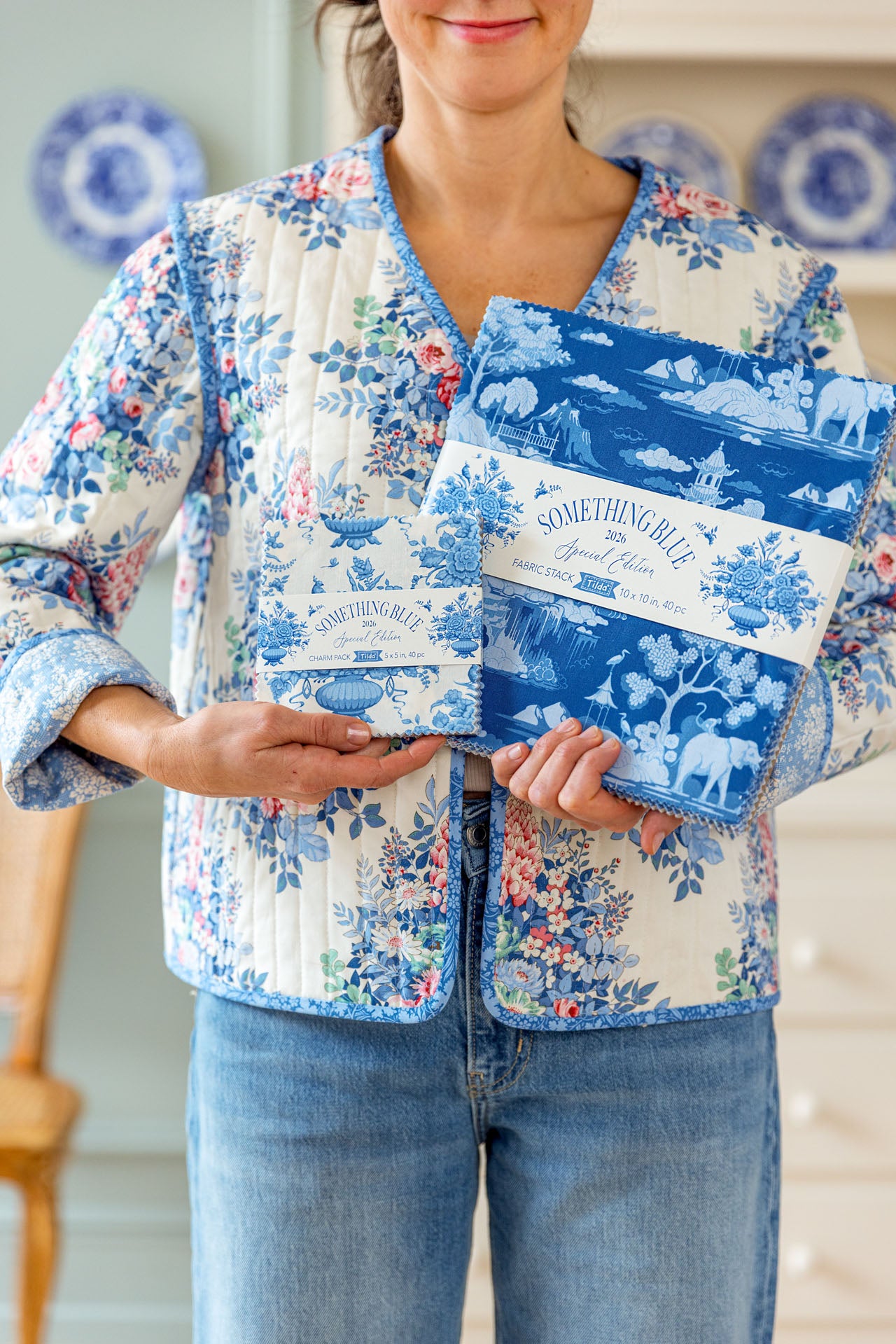 Tilda Something Blue *PREORDER* | 5" Fabric Stack / Charm Pack