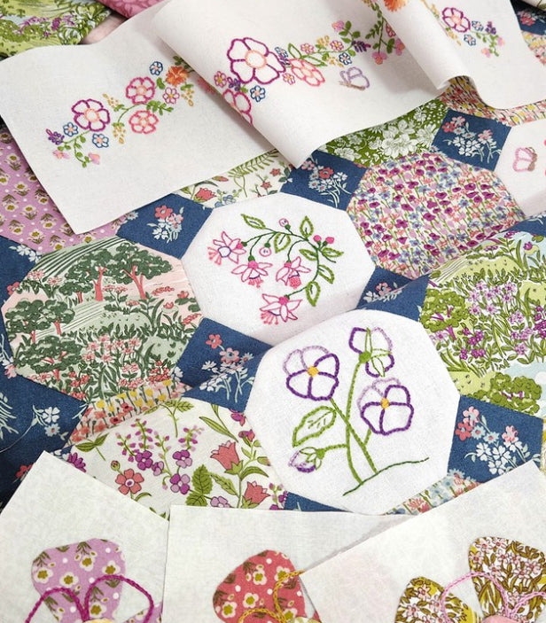 Arabella Quilt Kit with Liberty Lasenby Fabrics, Templates & Threads