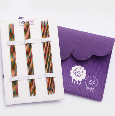 Double Pointed Needle Set of 6 | KnitPro Symfonie | 20cm size 2.5-5mm