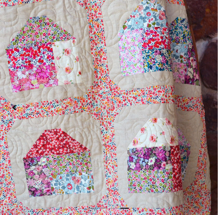 Poppy Lane Throw Quilt Pattern