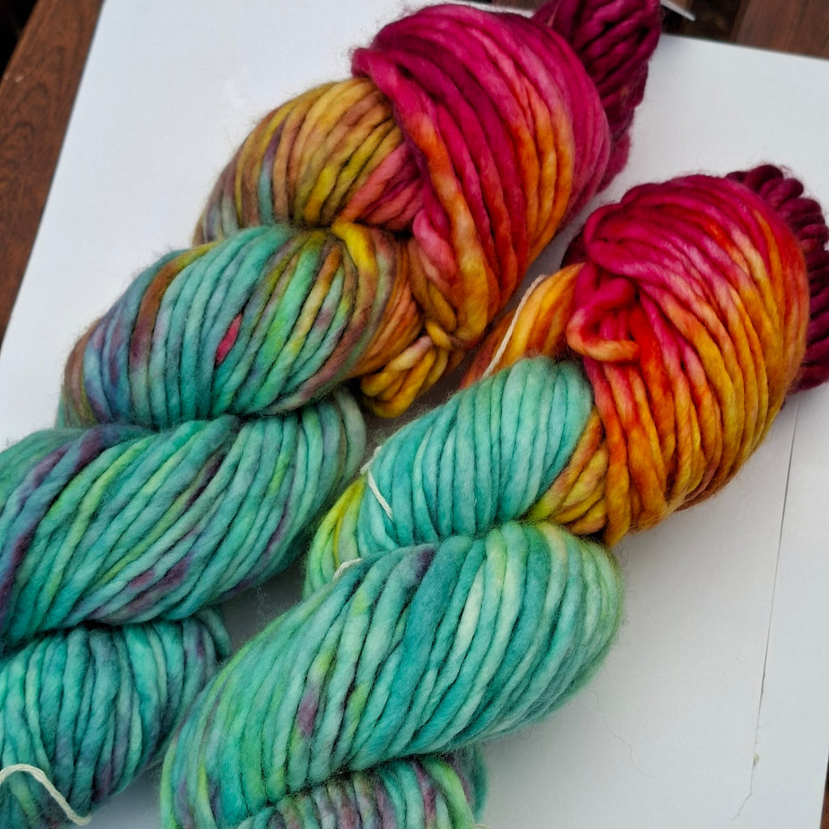 Fiori Grande Hand Dyed | 14 Ply Bulky Merino Yarn | Rainbow