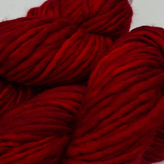 Fiori Grande Hand Dyed | 14 Ply Bulky Merino Yarn | Dark Ruby Red