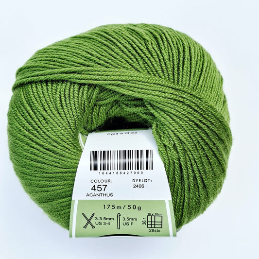 Morris & Sons Empire Wool 4 Ply - Acanthus | Superfine Merino